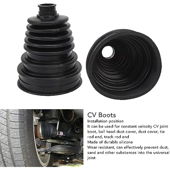 ريحني مجموعة صندوق CV Boot 2 قطعة، مجموعة صندوق CV شاملة ثابتة ومجموعة تثبيت CV للسيارات - Image 4