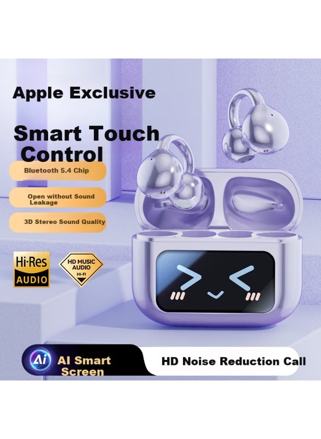 Lato Apple Bluetooth Earphones Latest Noise Cancelling Earphones Bluetooth Apple Ai Smart Screen Iphone 16/15/14/13/12/11/ Smartphone Tablet Compatible - Image 1