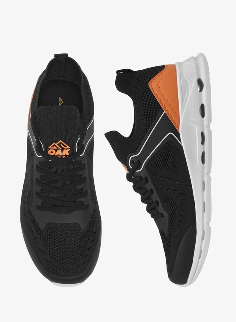 Oaklan by Shoexpress BLACK Men by Shoexpress Mesh Detail Sports Shoes with Lace-Up Closure for Men | Best Price UAE