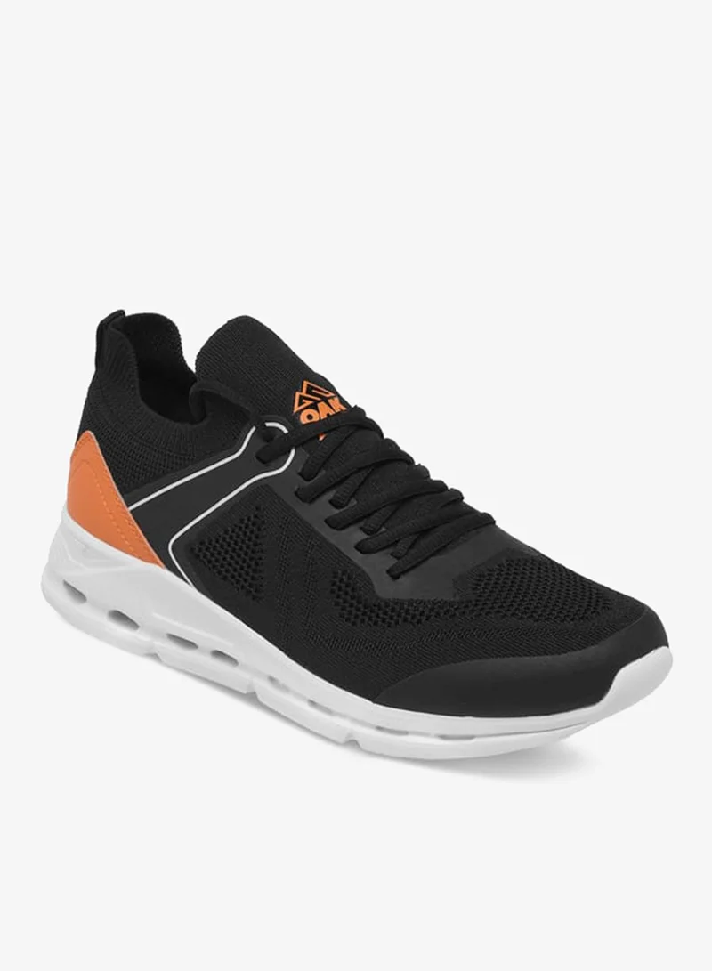 Oaklan by Shoexpress BLACK Men by Shoexpress Mesh Detail Sports Shoes with Lace-Up Closure for Men | Best Price UAE