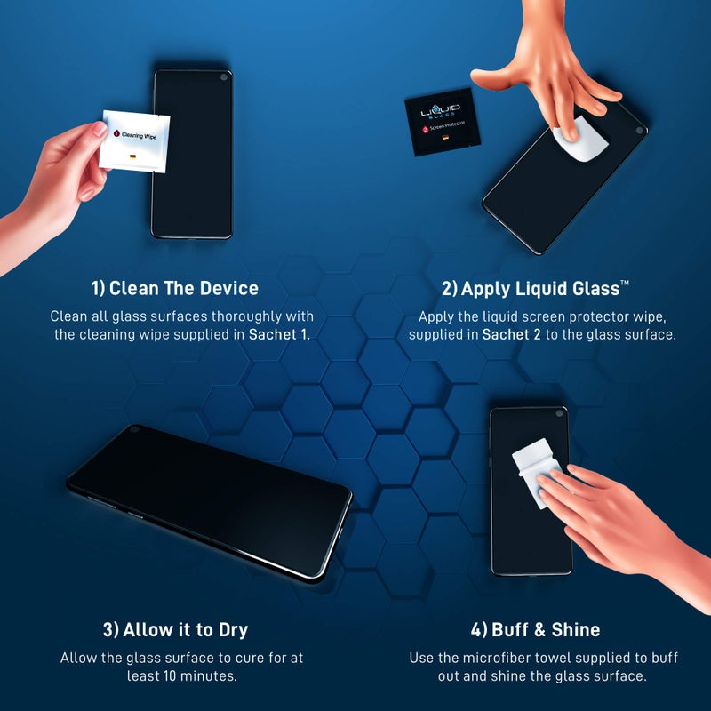 LIQUID GLASS Screen Protector With $250 Protection Coverage | Wipe On Scratch and Shatter Resistant Nano Technology for All Phones Tablets and Smart Watches - Universal Fit (New and Advanced) - Image 4