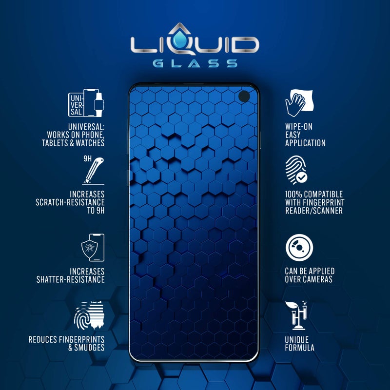 LIQUID GLASS Screen Protector With $250 Protection Coverage | Wipe On Scratch and Shatter Resistant Nano Technology for All Phones Tablets and Smart Watches - Universal Fit (New and Advanced) - Image 5