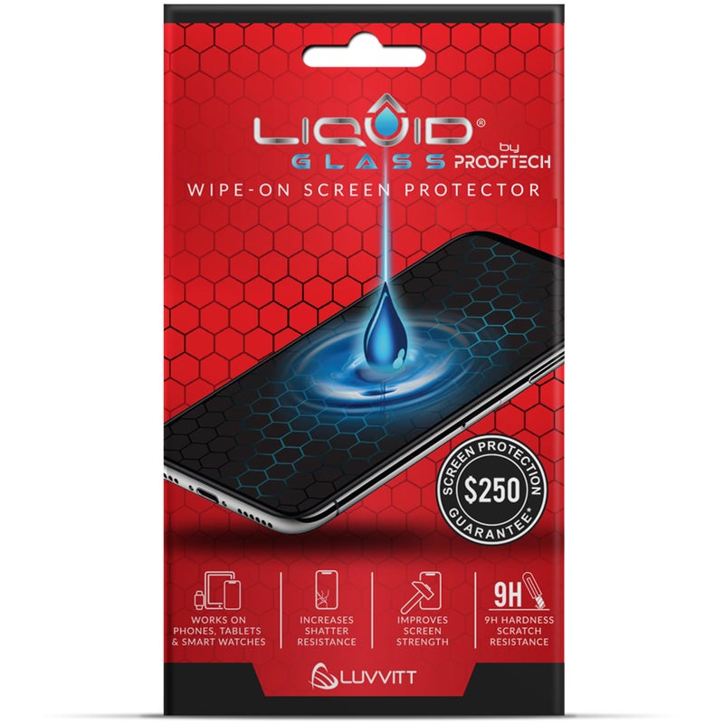 LIQUID GLASS Screen Protector With $250 Protection Coverage | Wipe On Scratch and Shatter Resistant Nano Technology for All Phones Tablets and Smart Watches - Universal Fit (New and Advanced) - Image 1