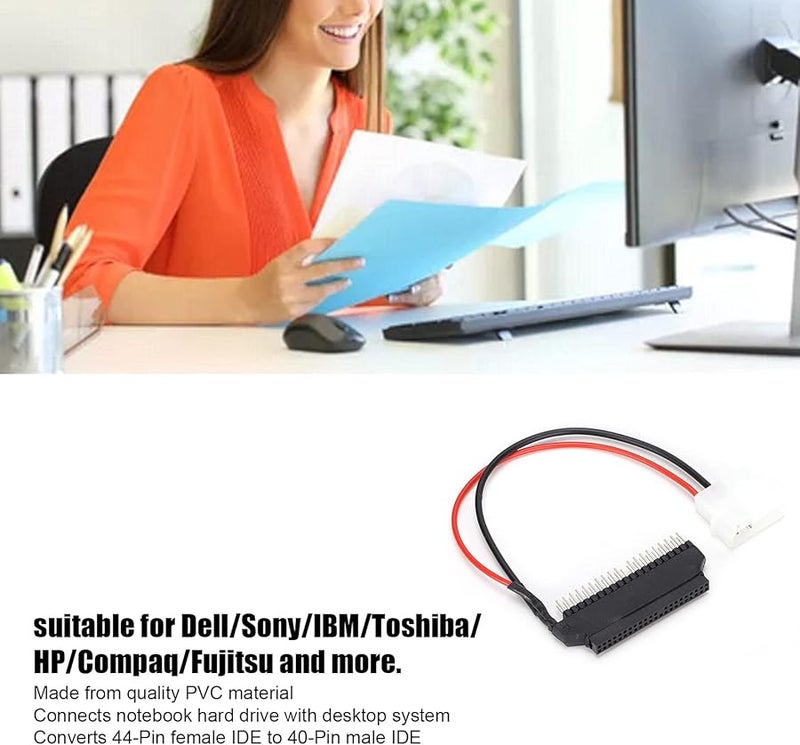 IDE 44 Pin To 40 Pin Adapter Converter For 2.5In To 3.5In Hard Drive Laptop Desktop - Image 5