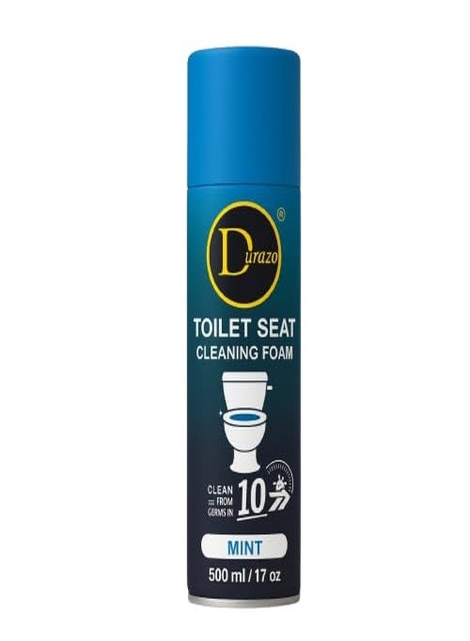 Durazo Antibacterial Toilet Seat Cleaner Foam - Fast-Acting, Mint Fresh, 17oz
