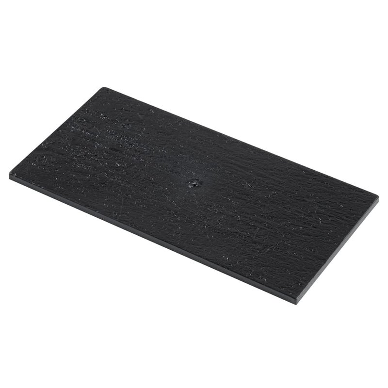 Restaurantware Restaurantware 7 x 3.5 Inch Serving Plates 100 Rectangle Charcuterie Boards - Premium Mimics The Look Of Slate Black Plastic Serving Platters Serve Appetizers Or Desserts For All Occasions  - Image 2