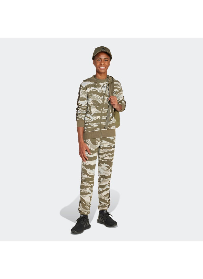 Adidas Youth Seasonal Essentials Camo Full-Zip Hoodie - Image 5