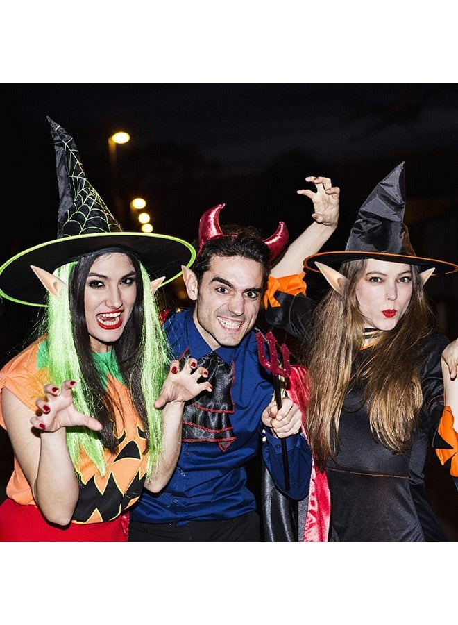 FRESHME Fairy Pixie Elf Ears - Medium and Long Style Cosplay Soft Pointed Ears Renaissance Party Christmas Halloween Costume Makeup Costume Accessories Elven Masquerade Vampire (2 Pairs) - Image 4