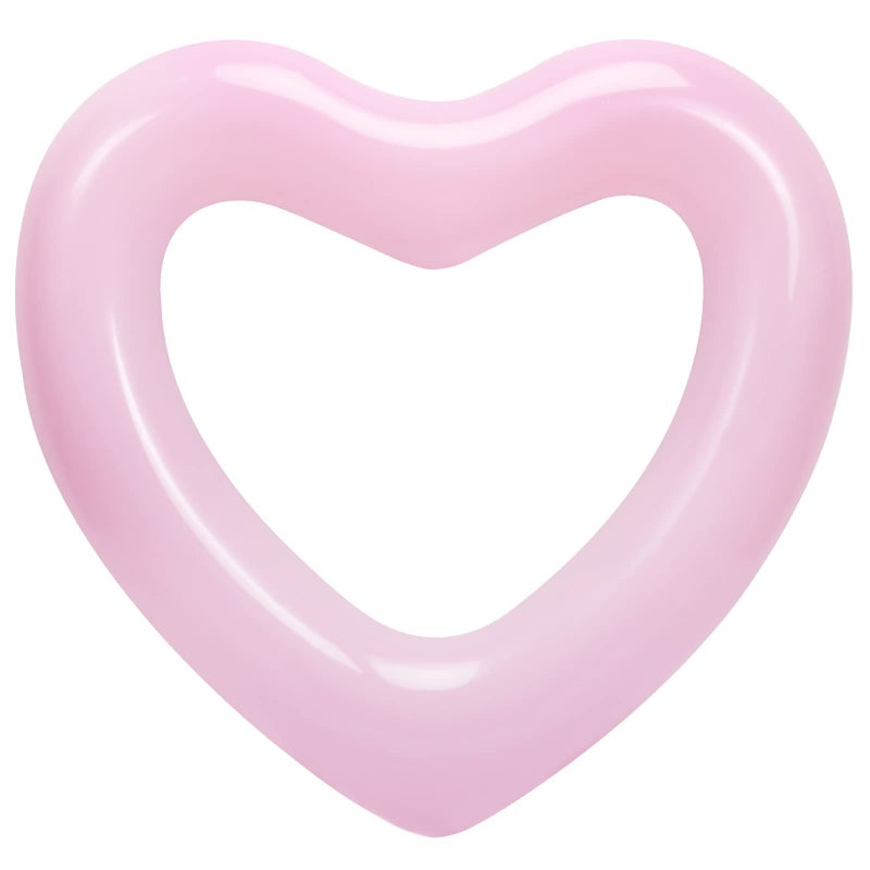 HeySplash Pool Floats Adult Size Heart Inflatable Pool Floatie for Bachelorette Party Swim Tube Rings River Lake Beach Floaty Wedding Bride Valentine Decor Fun Toy Raft Lounge Pink - Image 4