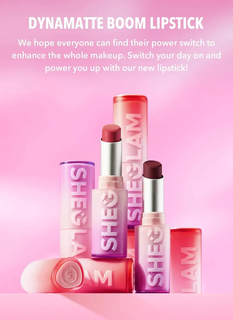 SHEGLAM Dynamatte Boom Long-Lasting Matte Lipstick-High Key