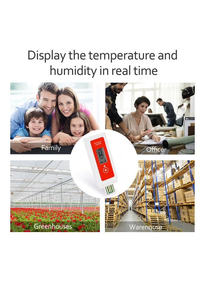 NIBEMINENT - PDF Data Logger White/Red 12x3.5x9.2cm - Image 1