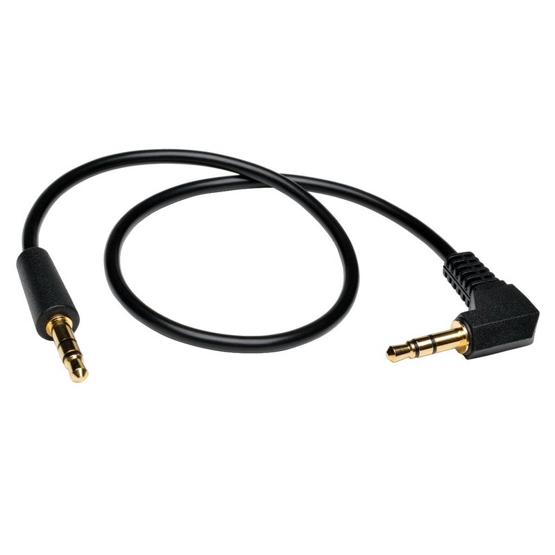 TRIPP LITE P312-001-RA 1-Feet 3.5mm Mini Stereo Audio Cable with One Right Angle Plug,Black - Image 5
