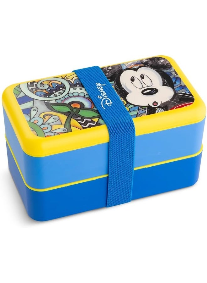EGAN Disney Forever & Ever Mickey Mouse Lunch Box 18x10 CM – Premium Polypropylene Food Container  - Image 1