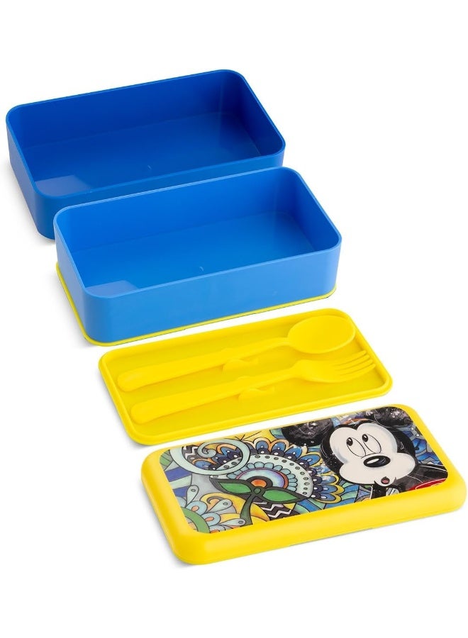 EGAN Disney Forever & Ever Mickey Mouse Lunch Box 18x10 CM – Premium Polypropylene Food Container  - Image 2