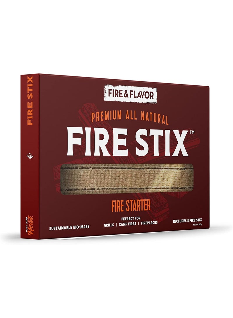 Fire & Flavor Fire Stix All-Natural Fire Starters - Eco-Friendly Fire Starters for Fireplaces, Campfires, Grills, and Wood Stoves - Odorless, Chemical-Free, and Clean-Burning Fire Starters  - Image 2