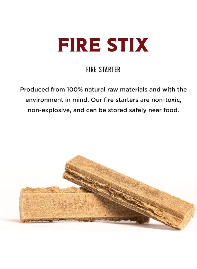 Fire & Flavor Fire Stix All-Natural Fire Starters - Eco-Friendly Fire Starters for Fireplaces, Campfires, Grills, and Wood Stoves - Odorless, Chemical-Free, and Clean-Burning Fire Starters  - Image 3