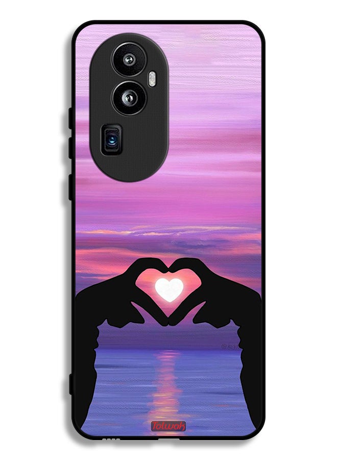 Tolwak Oppo Reno10 Pro Plus Protective Case Cover Heart Moon - Image 1