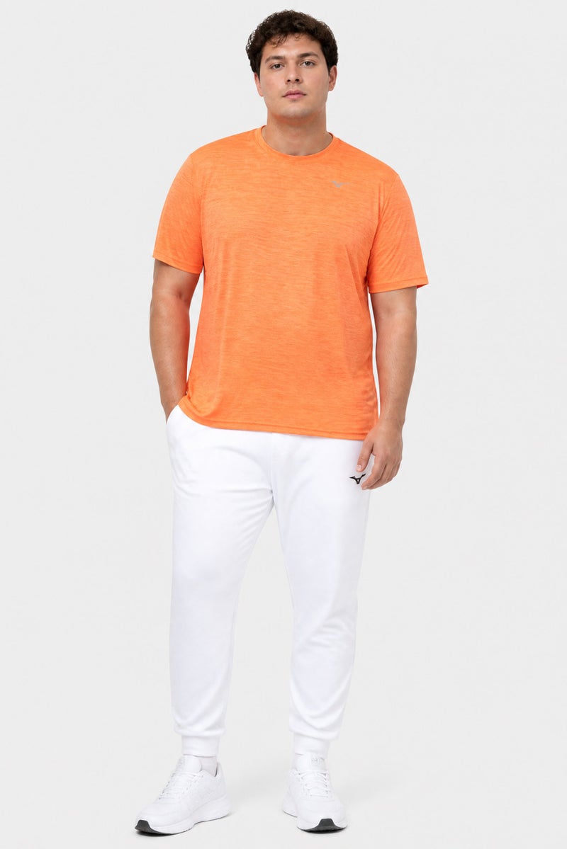 Mizuno Men Sportswear Fit Short Sleeve Training T-Shirt, Orange - Image 2