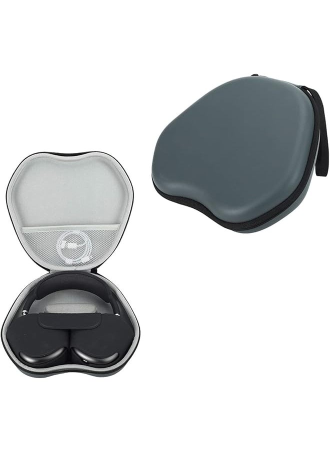 erorex - Hard Case For Airpods Max Headphones Carrying Case Storage Travel Case Fashion Pu Case Wireless Headphones Eva Storage Case Protective Case Cover Gray - Image 1