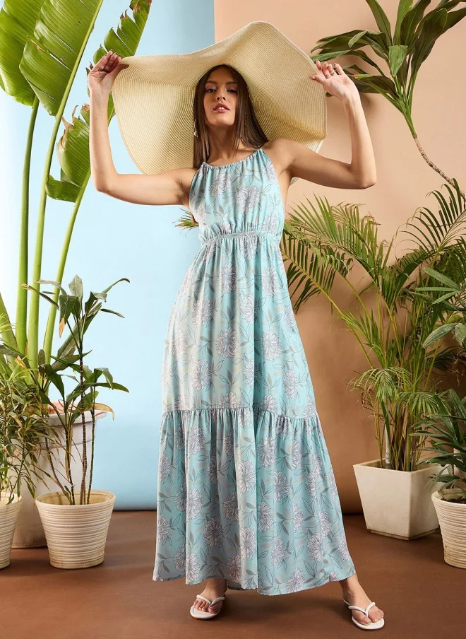 ساسافراس Floral Printed Maxi Dress for Women