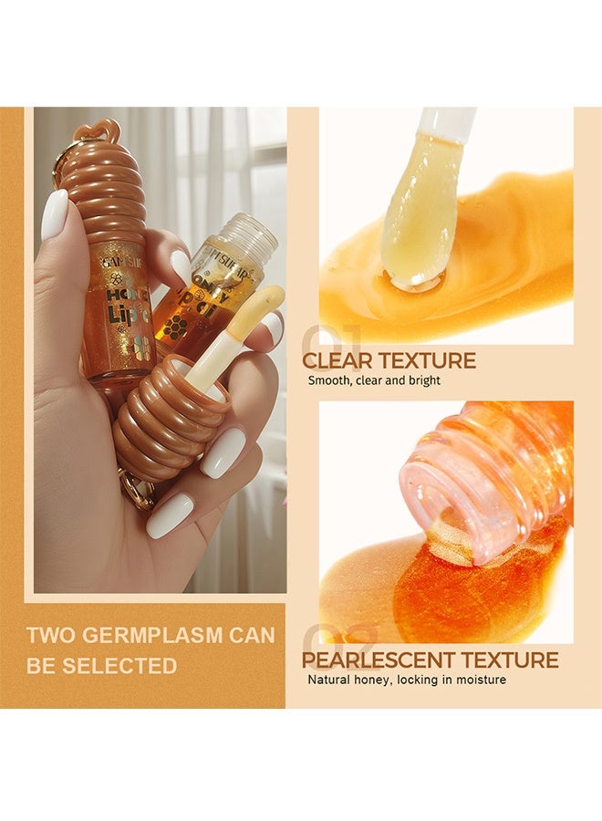 سكر سام زيت الشفاه بالعسل - كريم لترطيب الشفاه وتقليل تجاعيدها - ترطيب شفاف - بلسم شفاه شفاف #01 - Image 4