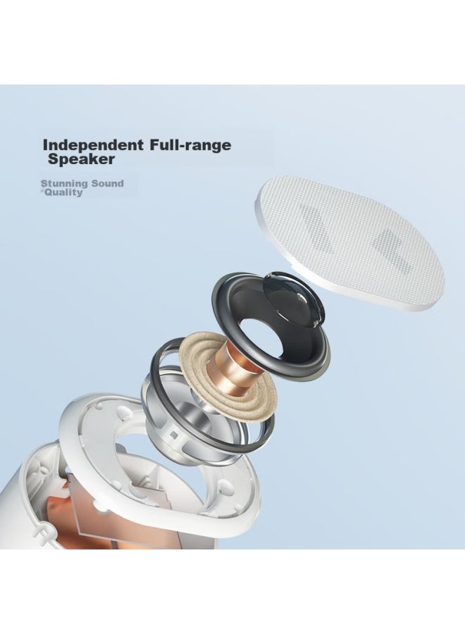 Small Xiaodu Smart Portable Speaker, Portable Bluetooth Speaker, Mini Speaker, Xiaodu Smart Speaker, Smart Voice Assistant, Bluetooth 5.0 Connection, White - Image 2