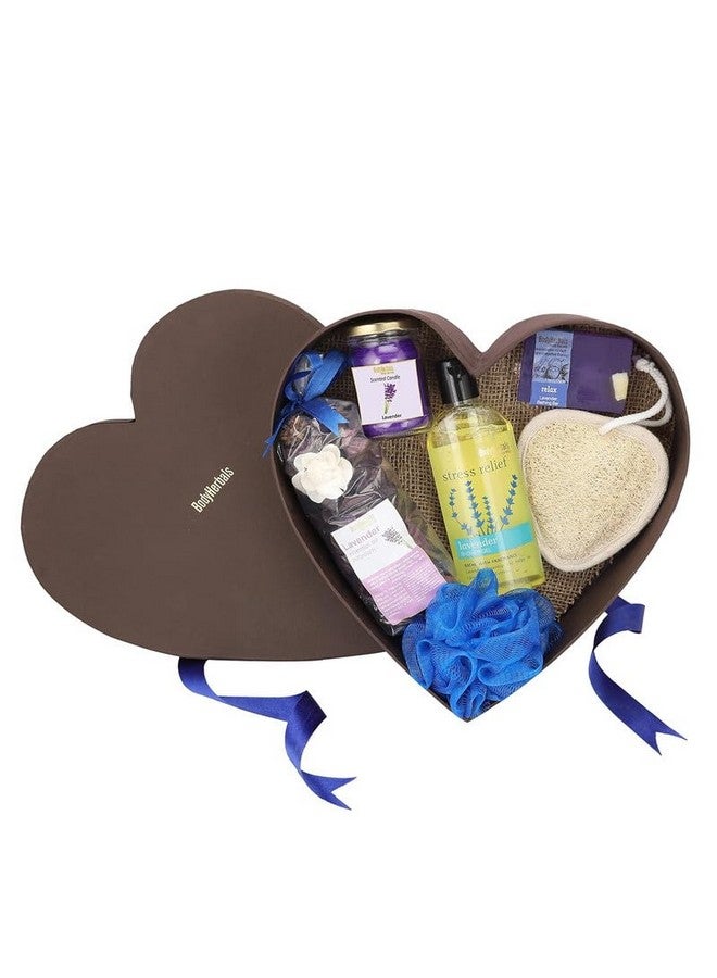 BodyHerbals Lavender Surprise Bath & Body Care Gift Set For Women And Men| Skin Care Gift Kit & Spa Accessories | Gift Box Hamper For Couple| 6 Pcs| Luxury Gift For Birthdays, Anniversaries, Christmas And Special Celebrations| 100 % Vegan - Image 1