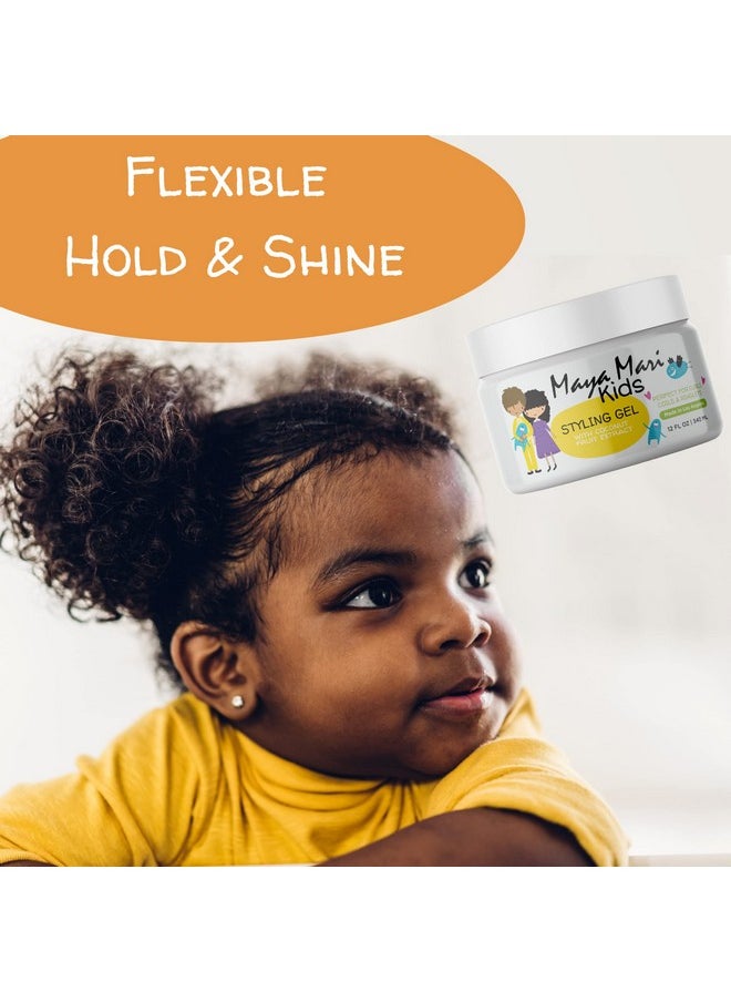 MAYA MARI Aya Mari Kids Hair Styling Gel With Coconut Fruit Extract Lightweight Styling Gel For Textured And Curly Hair 12 Oz  - Image 4