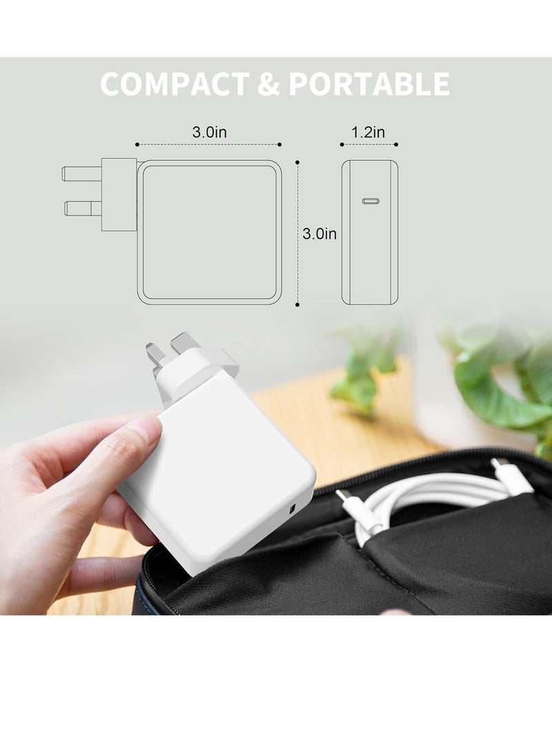 96W USB C Charger Power Adapter For MacBook Pro 16/15/13 inch, MacBook Air 2018 2019 2020 13 inch, Works with Type C 96W 87W 61W 30W 29W Charger for All USB C Laptop & Phones - Image 5