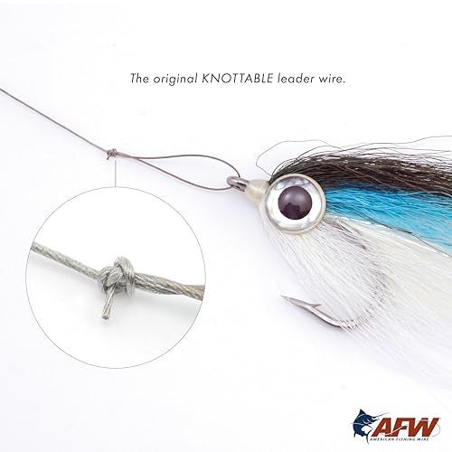 AFW American Fishing Wire Surflon Micro Supreme, Nylon Coated 7x7 Stainless Steel Leader Wire, 40 lb Test, .024" Diameter, Camo, 5 m - Image 5