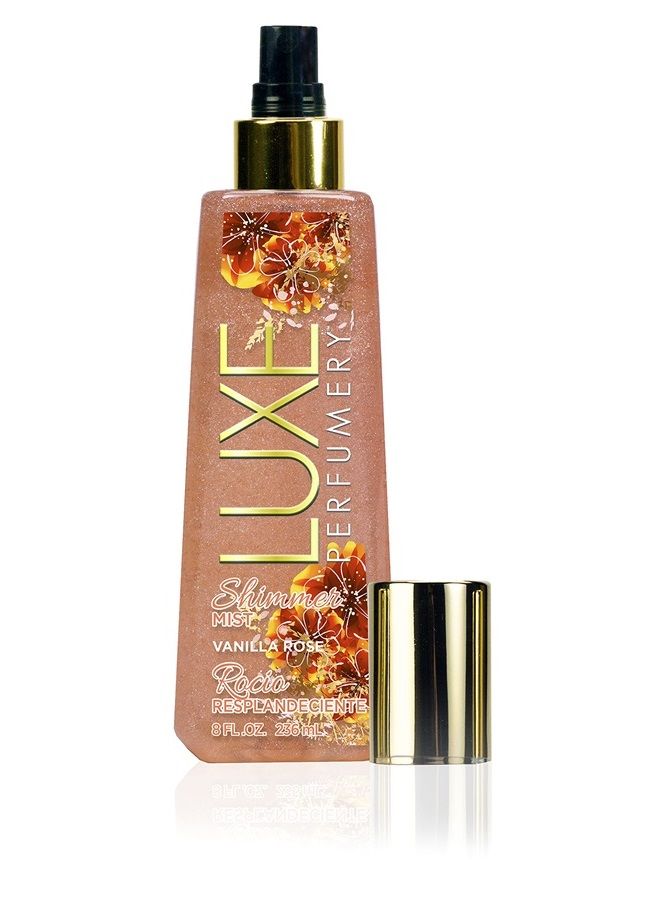 Luxe Perfumery Shimmer Fragrance Mist Vanilla Rose, 8.0 Fluid Ounce  - Image 2