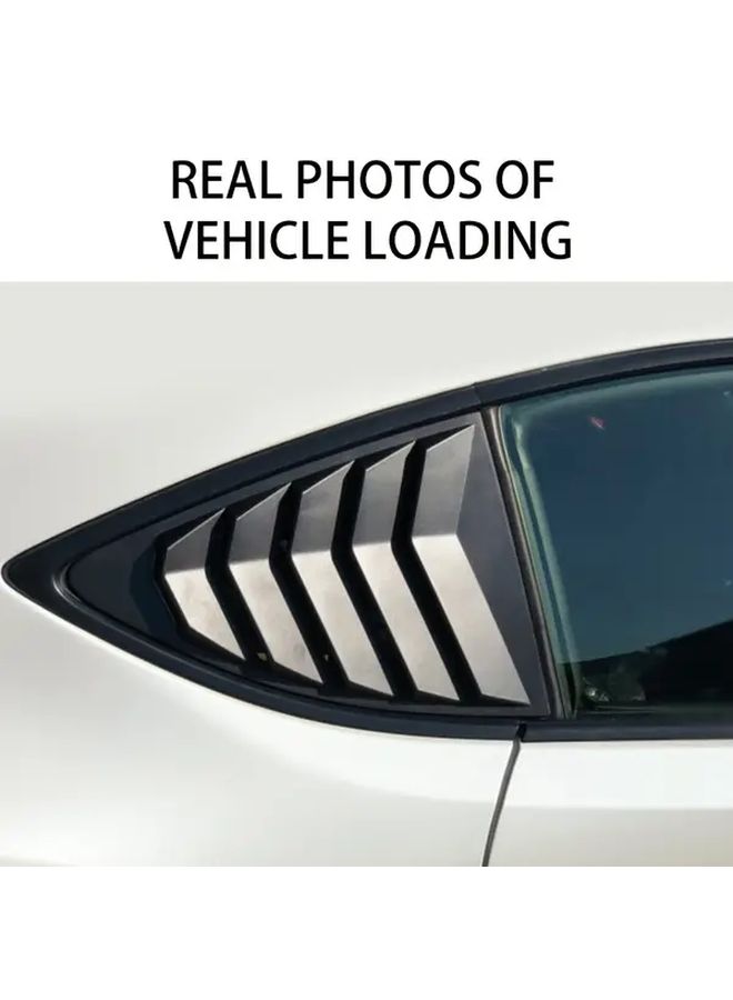 Bright Black Decorative Side Tuyles Rear Shutters For 2013-2018 Subaru BRZ - Image 4