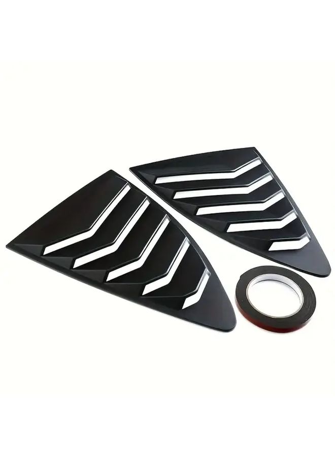 Bright Black Decorative Side Tuyles Rear Shutters For 2013-2018 Subaru BRZ - Image 5