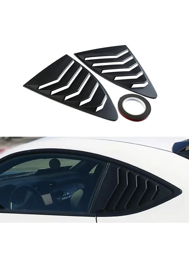 Bright Black Decorative Side Tuyles Rear Shutters For 2013-2018 Subaru BRZ - Image 1
