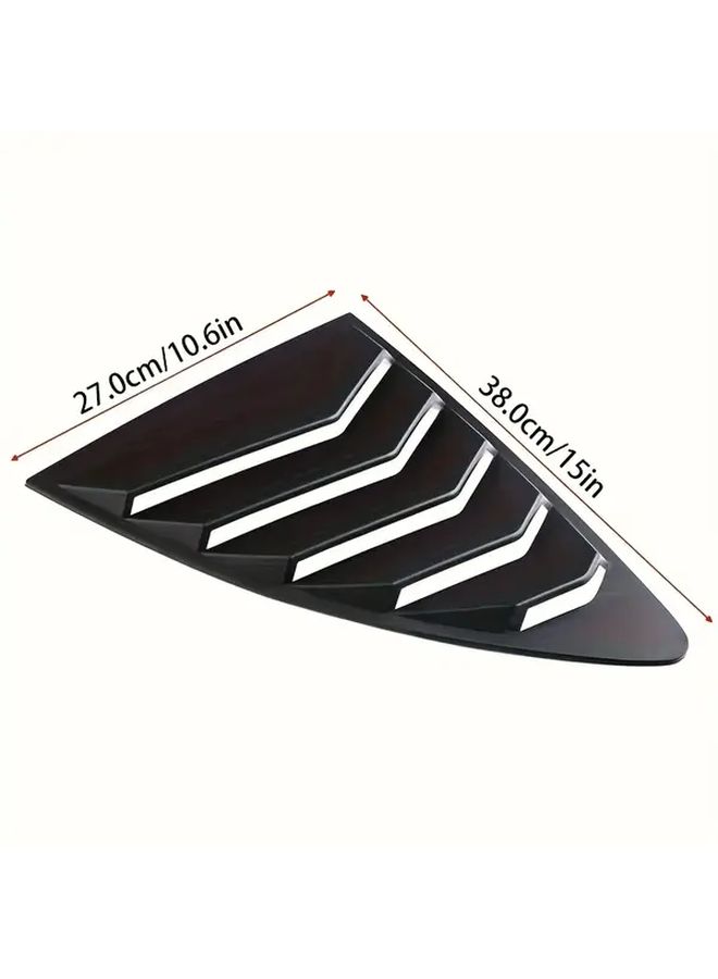 Bright Black Decorative Side Tuyles Rear Shutters For 2013-2018 Subaru BRZ - Image 2