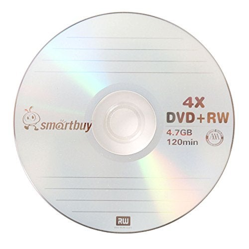 Smartbuy 50 Pack Smartbuy Blank DVD+RW 4X 4.7GB 120Min Branded Logo Rewritable DVD Media Disc - Image 3