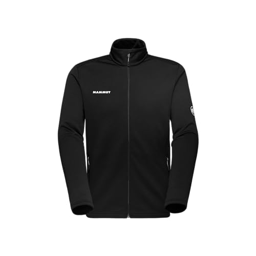 Mammut Outdoor Midlayer Jacket Men – Lightweight Midlayer with Athletic Fit – Durable, Breathable Jacket for Outdoor Adventures, Black, Large - Image 1