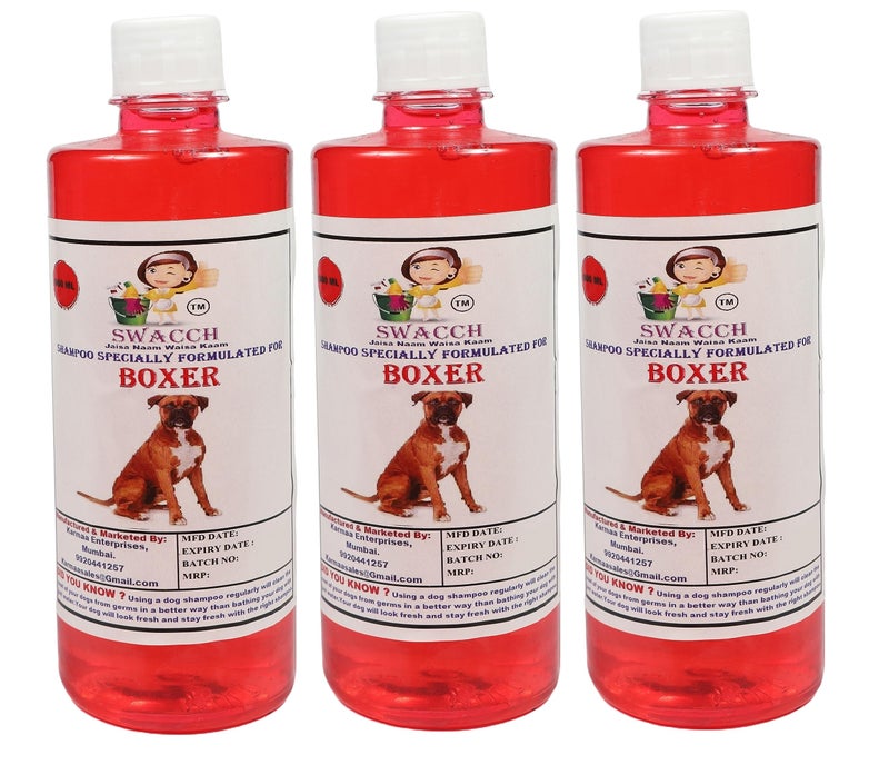 Swacch Shampoo Specially Formulated for Boxer (500ML) (Combo Pack of 3) Jasmine - Image 1