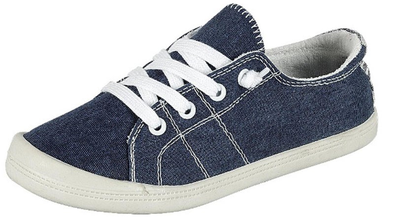 Forever Link Women's Classic Slip-On Comfort Fashion Sneaker,Blue 10 - Image 3