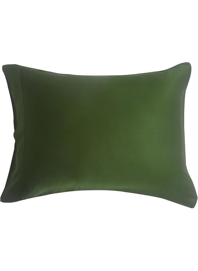 DOZ by SIJO 100% Organic Bamboo Pillowcases Set, Buttery Soft, Cooling for Hot Sleepers, Silky Breathable, Oeko-TEX, High GSM, 16" Deep Pockets (Queen, Forest)  - Image 3