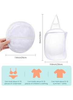 SUNBEET SUNBEET Hanging Laundry Hamper Foldable Mesh Hamper Dirty Cloth Basket with Carry Handle for Store Cloth Toy Camping Hotel Use PACK OF 1  - Image 2