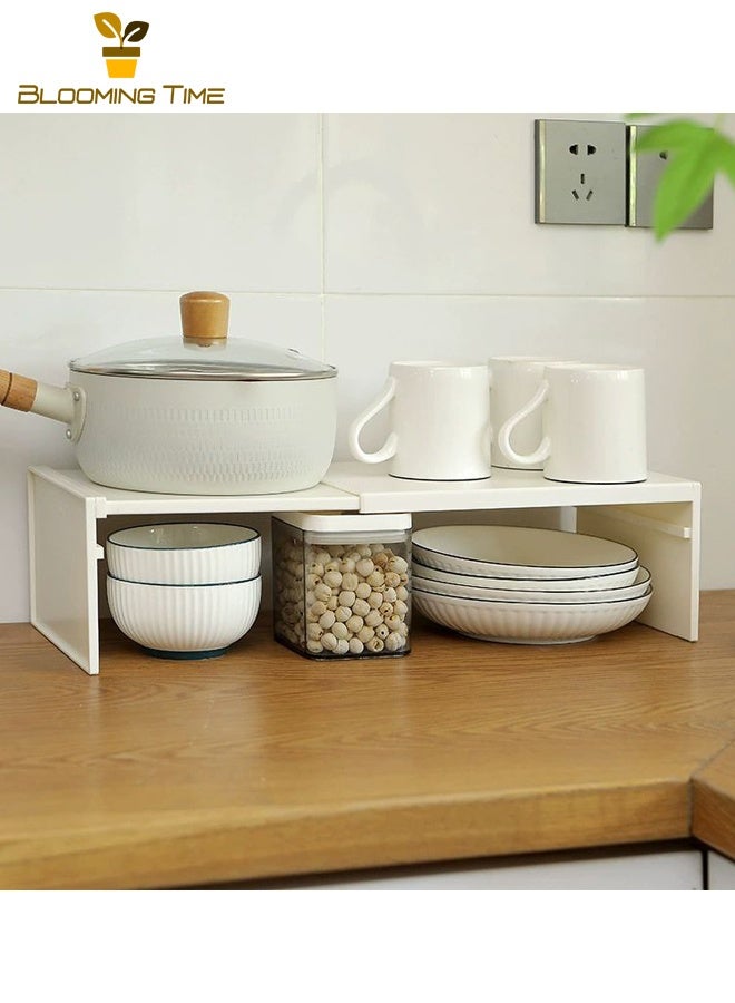 بلومنغ تايم رفوف المطبخ قابل للسحب ، رفوف تخزين الطبقات للأطباق ، كونترتوب ، خزائن ، أقسام داخلية ، رفوف الطبقات ، رفوف التوابل - Image 5