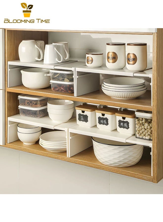 بلومنغ تايم رفوف المطبخ قابل للسحب ، رفوف تخزين الطبقات للأطباق ، كونترتوب ، خزائن ، أقسام داخلية ، رفوف الطبقات ، رفوف التوابل - Image 2