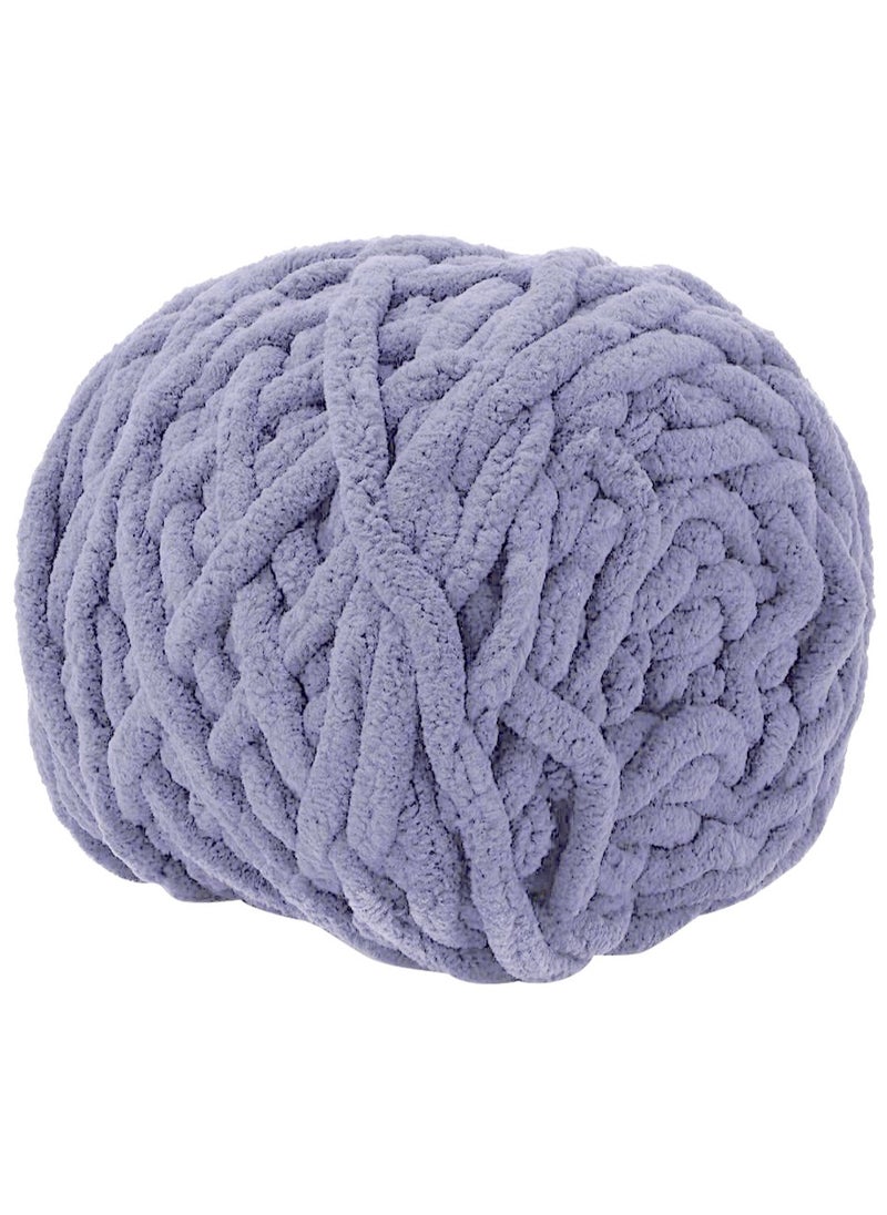 MileMelo 2-Piece Knitting Wool Yarn,Knitting Yarn Coarse Yarn for Crochet, Soft Chunky Yarn for Projects Making Plush Balls Handmade Bags Sweaters Shoes Hats Blankets Scarves Grey  - Image 3