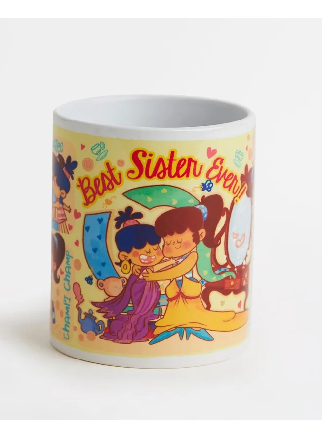 Chumbak Best Sister Ever! Mug-Beige