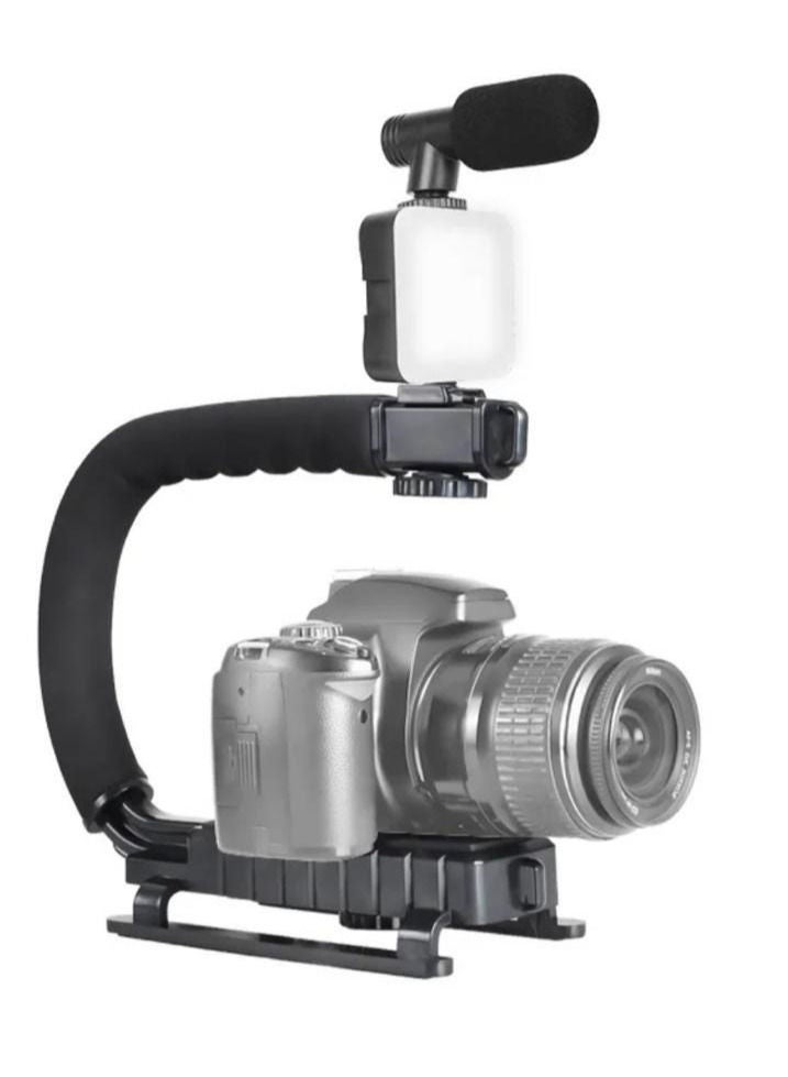 Handheld U-stabilizer Camera Stabilizer Kit for DV Camcorder Black - Image 5