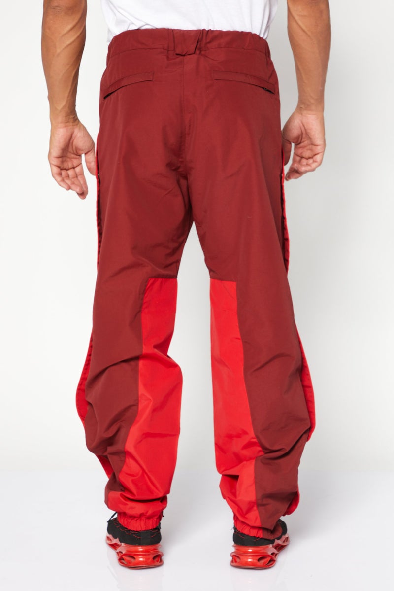 DIESEL سروال رياضي للرجال مناسب للسباقات، أحمر - Image 4