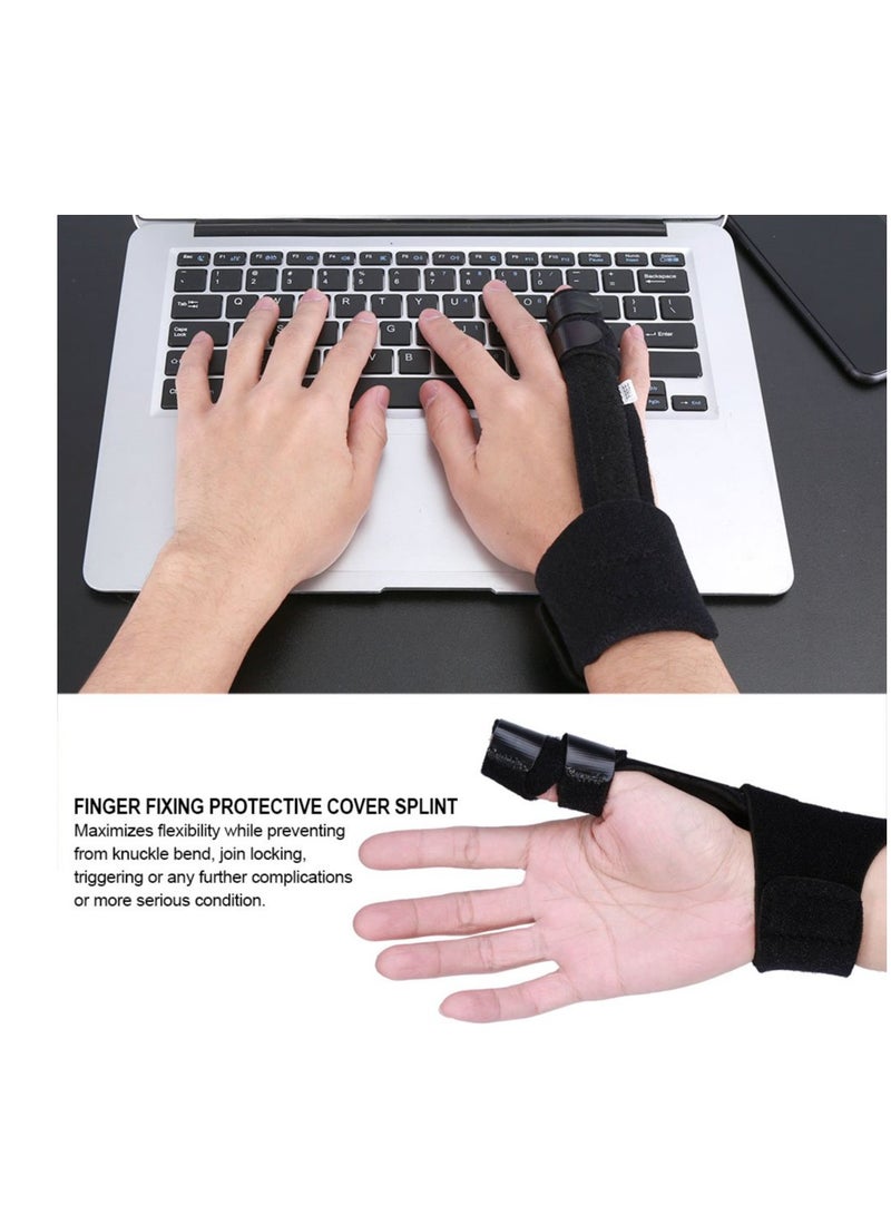 SOLARAE Finger Splint, Adjustable Aluminium Trigger Finger Extension, Fracture Healing Mallet Finger Correction Support Bracket for Fractures, Postoperativ and Pain Relief - Image 3