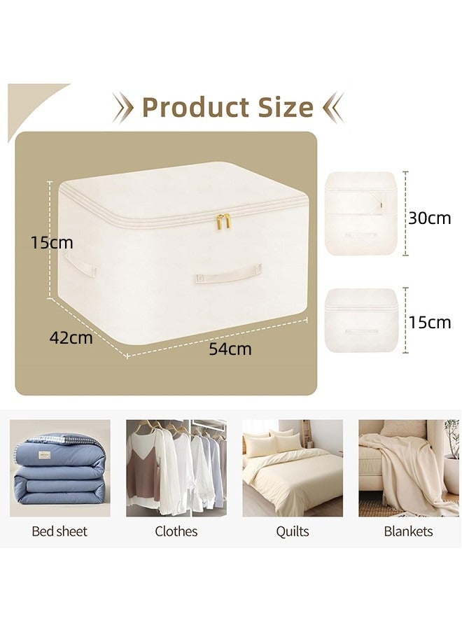 JCB CHIC 2Pcs Ultra Space Saving Self Compression Organizer, Storage Tote for Space Saving, Portable Heavy Duty Moving Bags, Suitable for Quilts, Blankets, Bedding, Clothes(M)  - Image 2