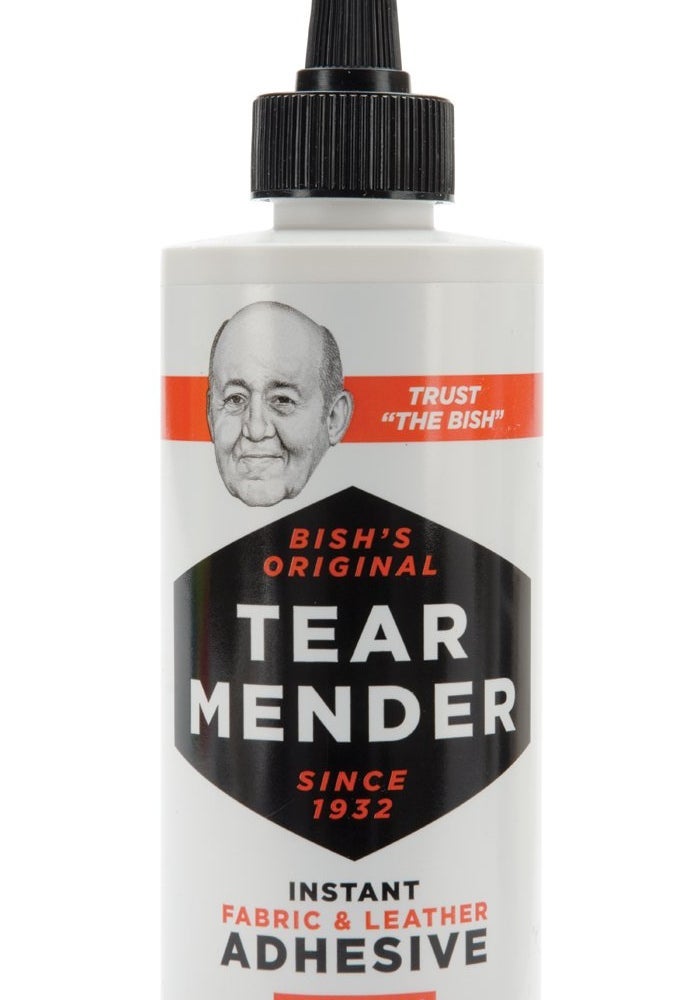 Tear Mender Bish's Original Tear Mender Instant Fabric and Leather Adhesive, 6 oz Bottle - Image 1